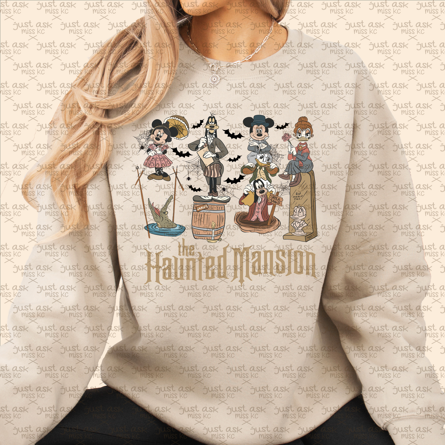 Characters Haunted Mansion Crewneck Sweater Halloween Foolish Mortals Park Hoodie Mouse Friends Doom Fall Boo Horror Movie Hitchhiking Ghosts