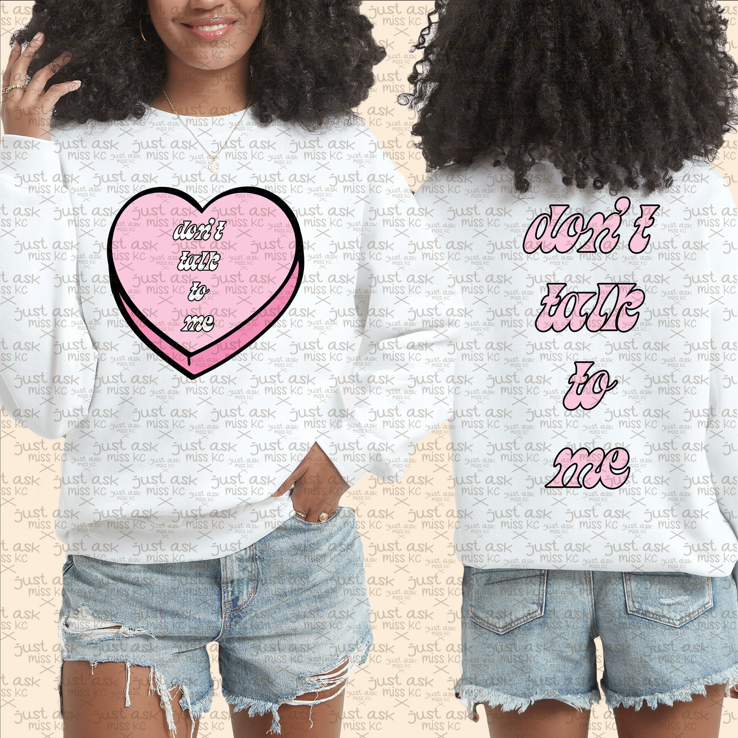 Don't Talk To Me T-Shirt, Crewneck Sweater