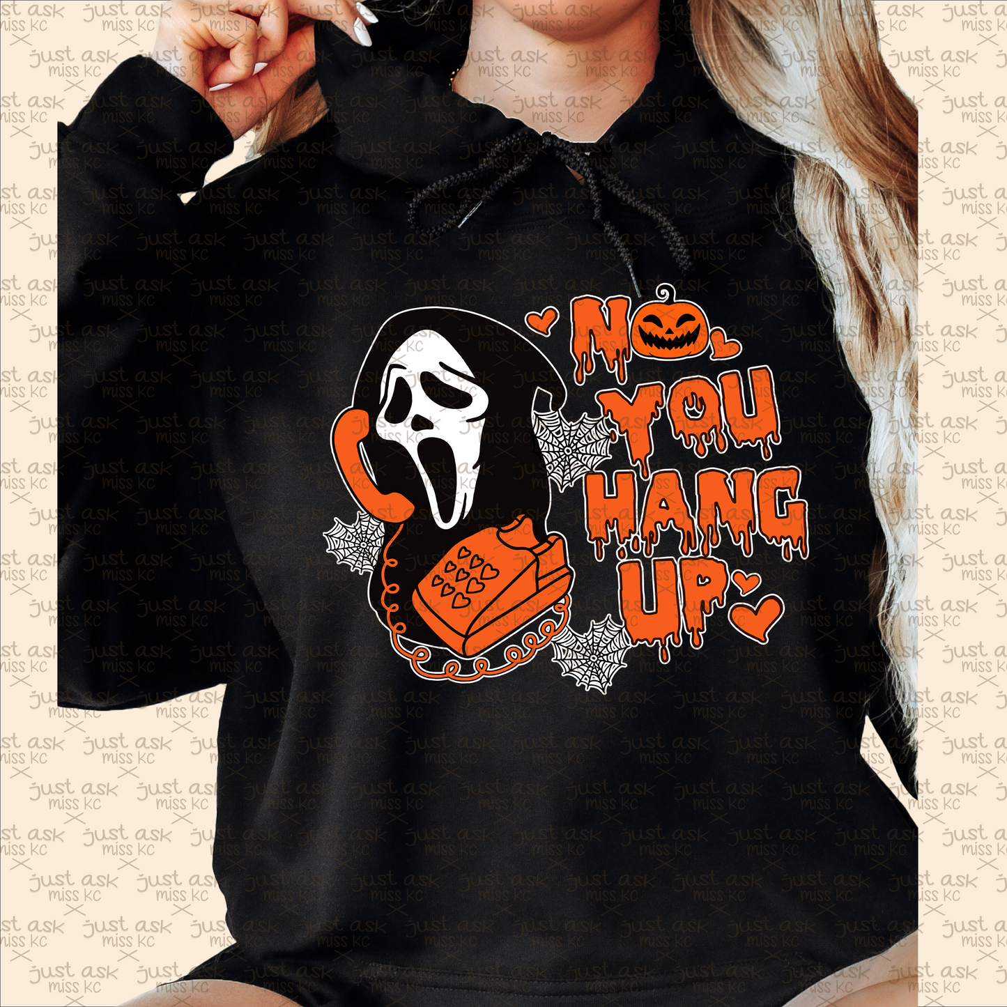 No You Hang Up Halloween Crewneck, Hoodie, Oversized Tee Pumpkin Ghostface Scream