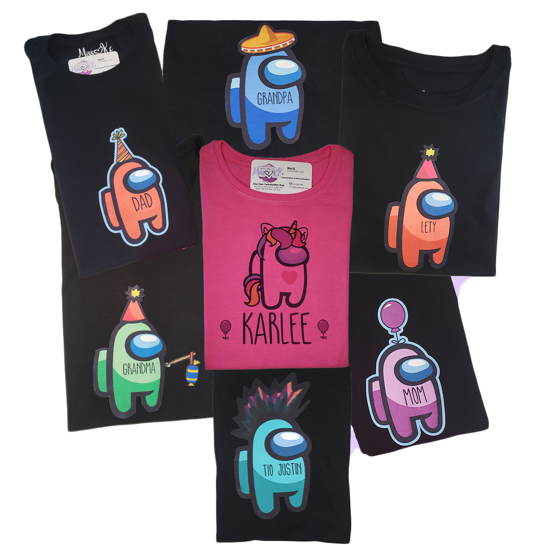 - Custom Matching Shirts, Personalized Theme, Family, Birthday, Bachelorette Group Party, Vacation Sweater