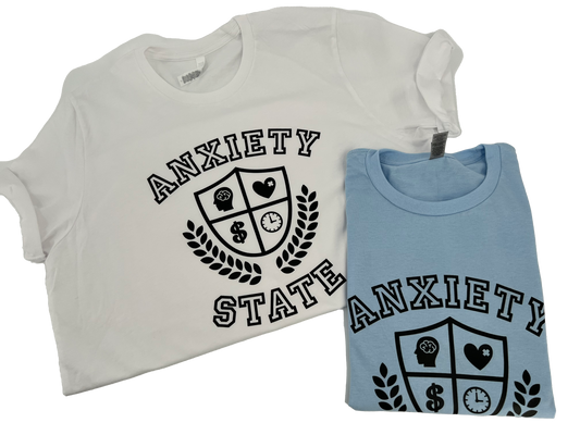 Anxiety State T-Shirt, Crewneck Sweater, Mental Health, Clothes