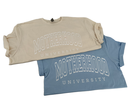 Motherhood University T-Shirt, Crewneck Sweater, Mama, Mom, Mother, Parenthood