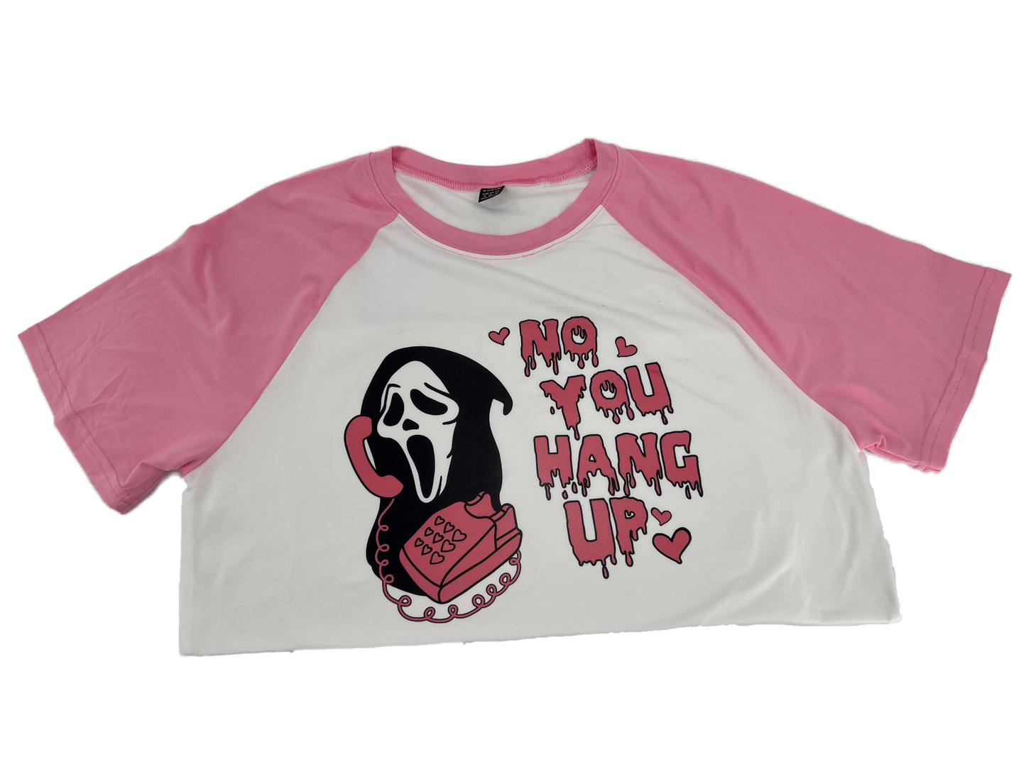No You Hang Up Crewneck, Baseball Tee, Shirt, Scream, Ghostface