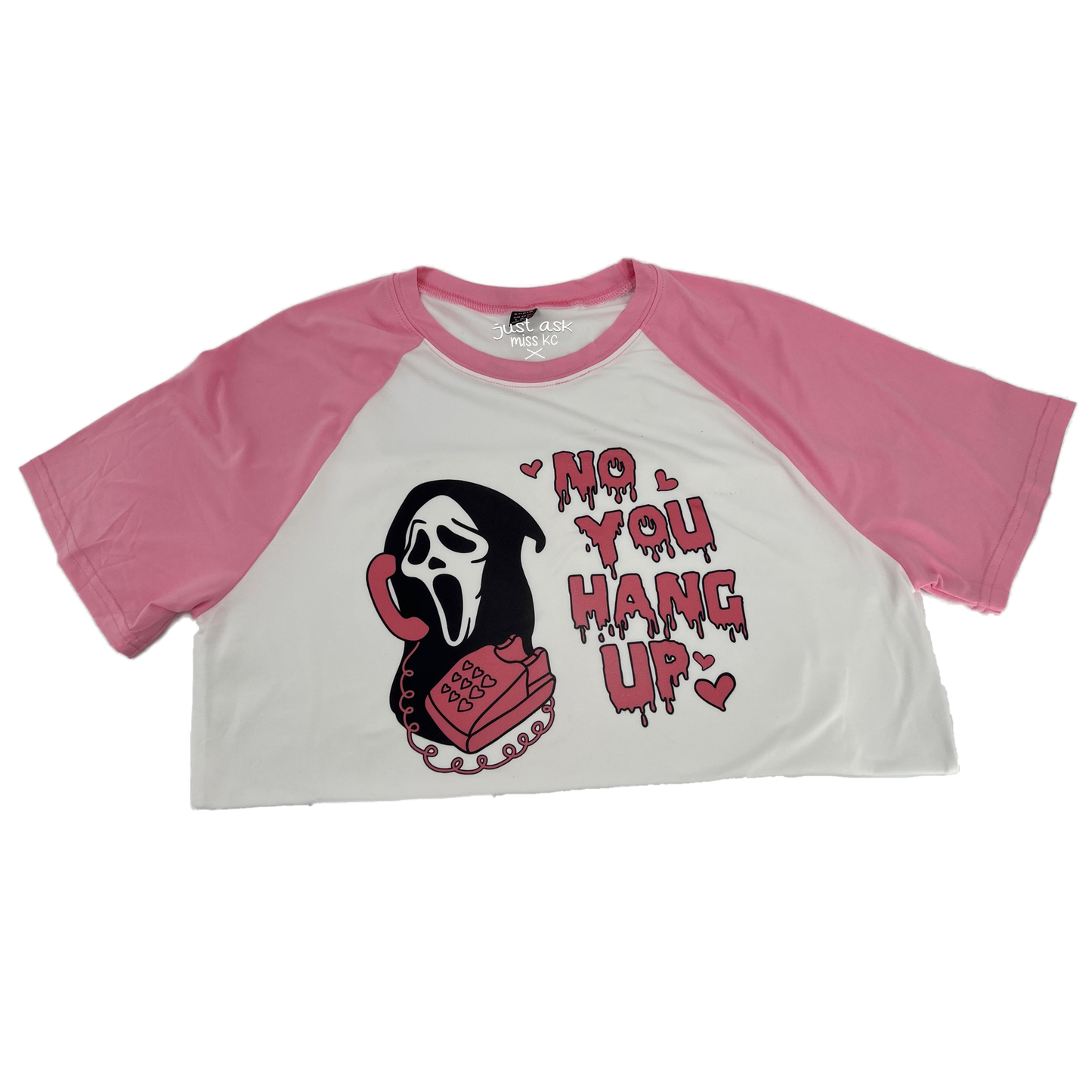 No You Hang Up Crewneck, Baseball Tee, Shirt, Scream, Ghostface