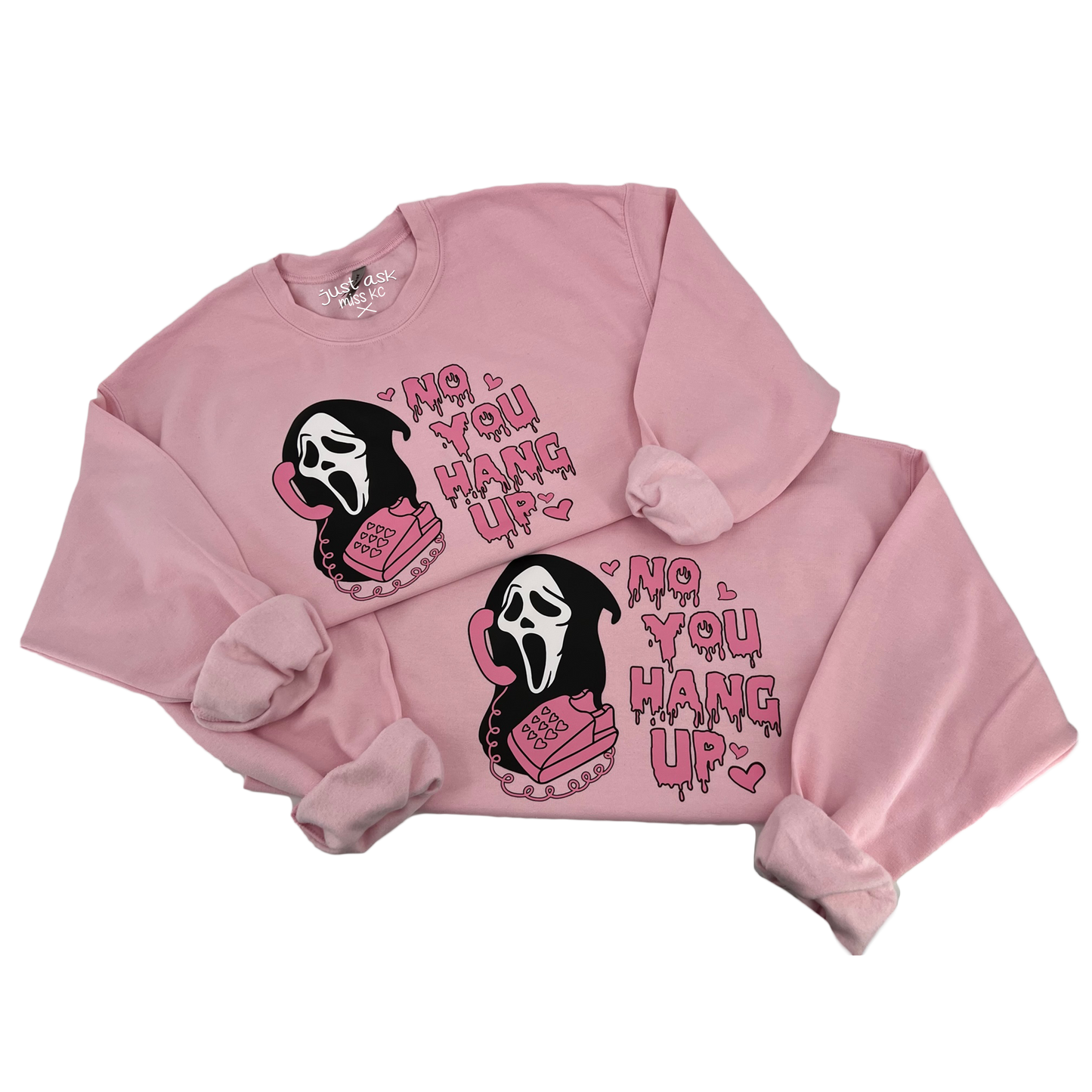 No You Hang Up Crewneck, Baseball Tee, Shirt, Scream, Ghostface